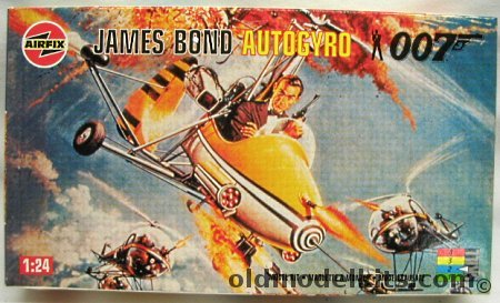 Airfix 1/24 James Bond 007 Autogyro 'Little Nellie'  / Wallis Military Type WA-116 / Little Neelie, 04401 plastic model kit
